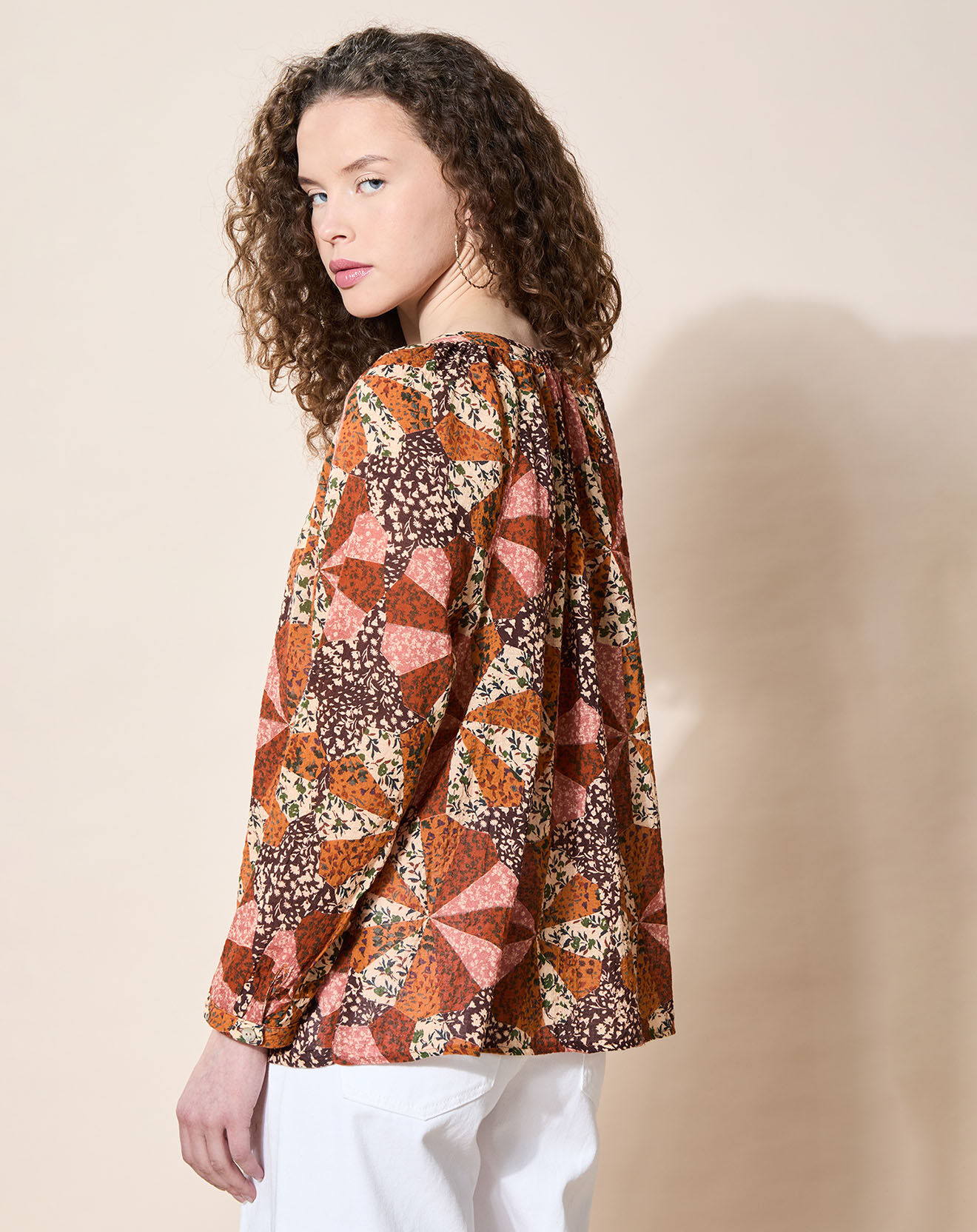 Louizon Blouse loose Partage paprika