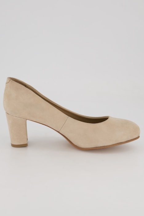 Pumps, Veloursleder, Weite H