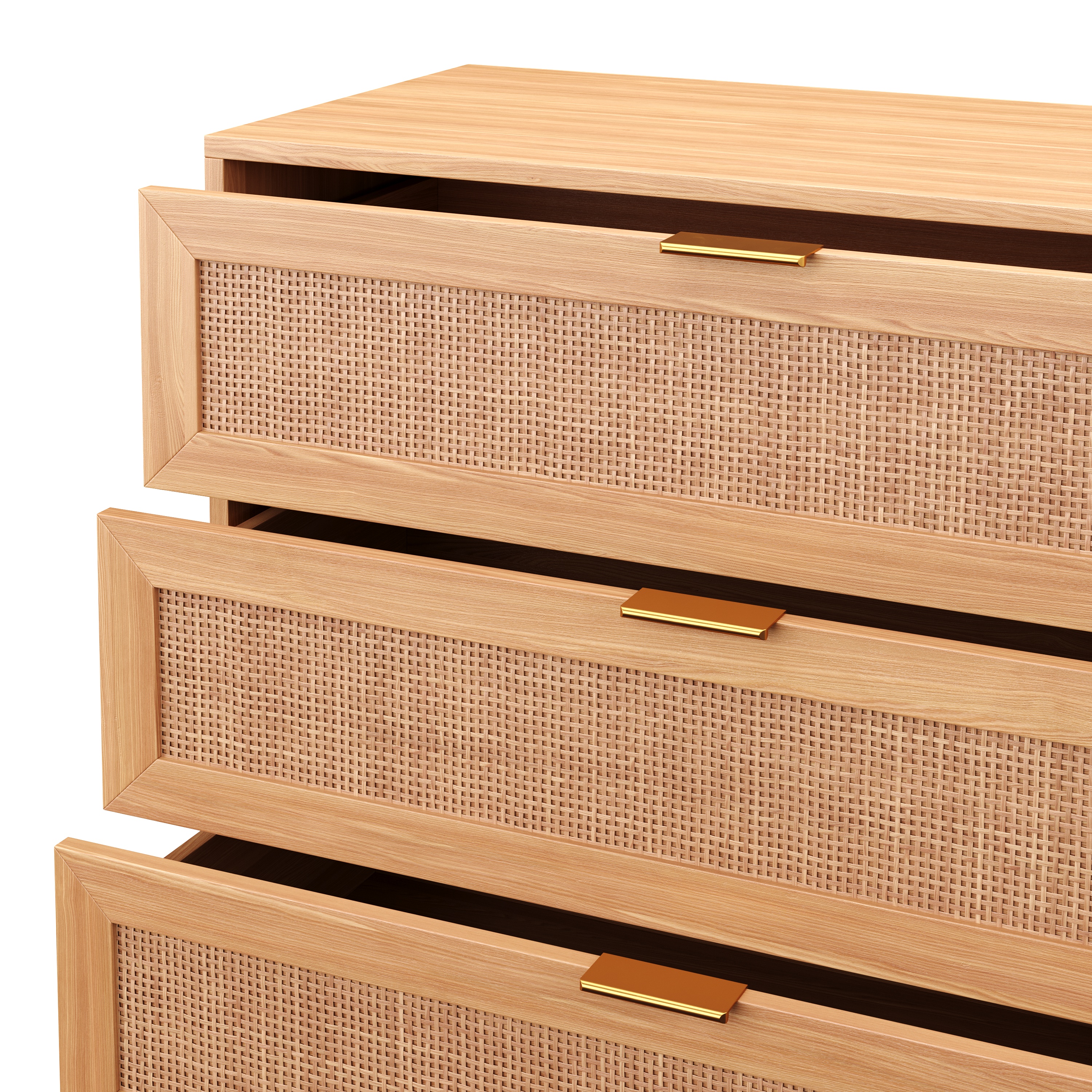 Kommode Holz ARNO 4 Schubladen 80 x 97 cm