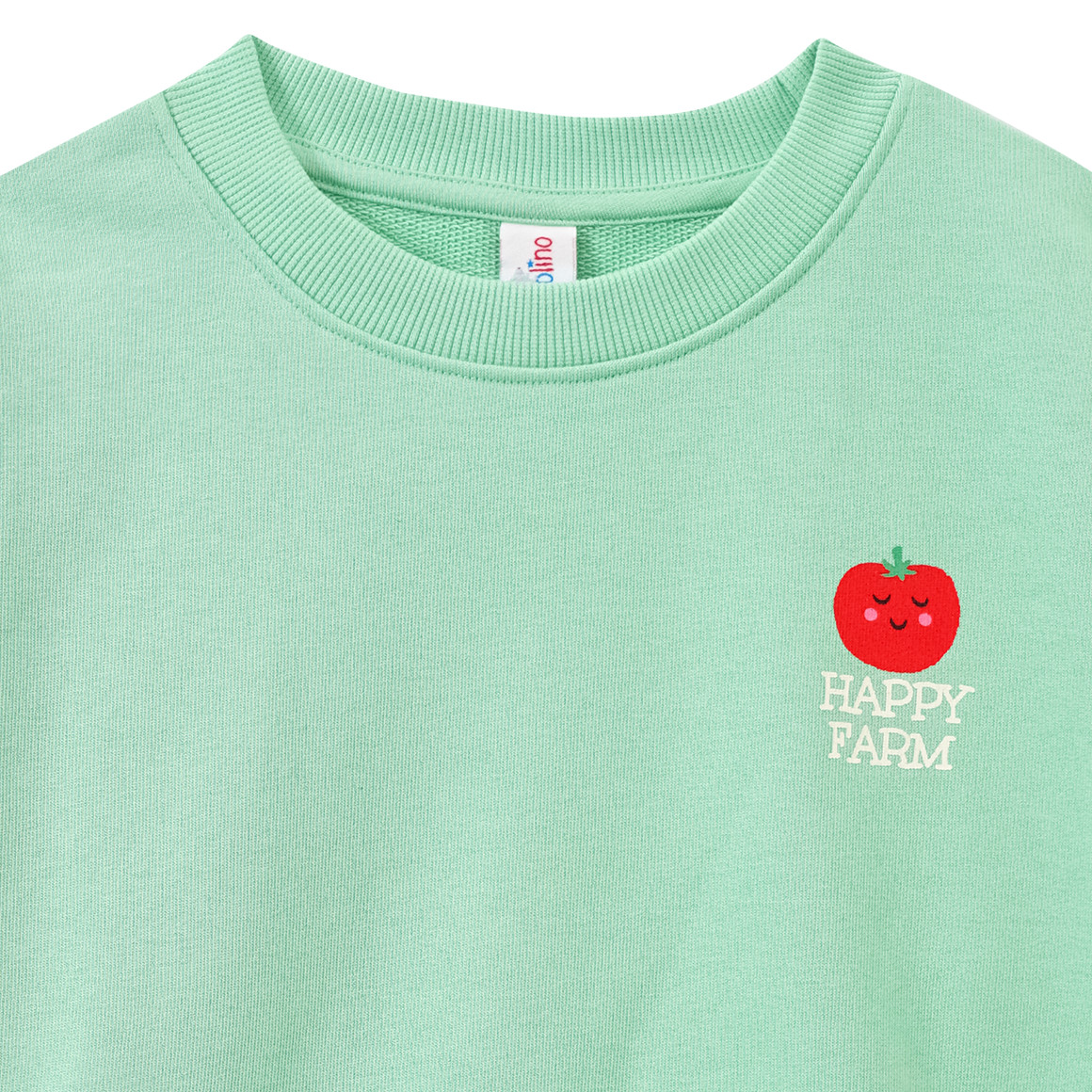Topolino Jungen Sweatshirt mit Rückenprint hellgrün