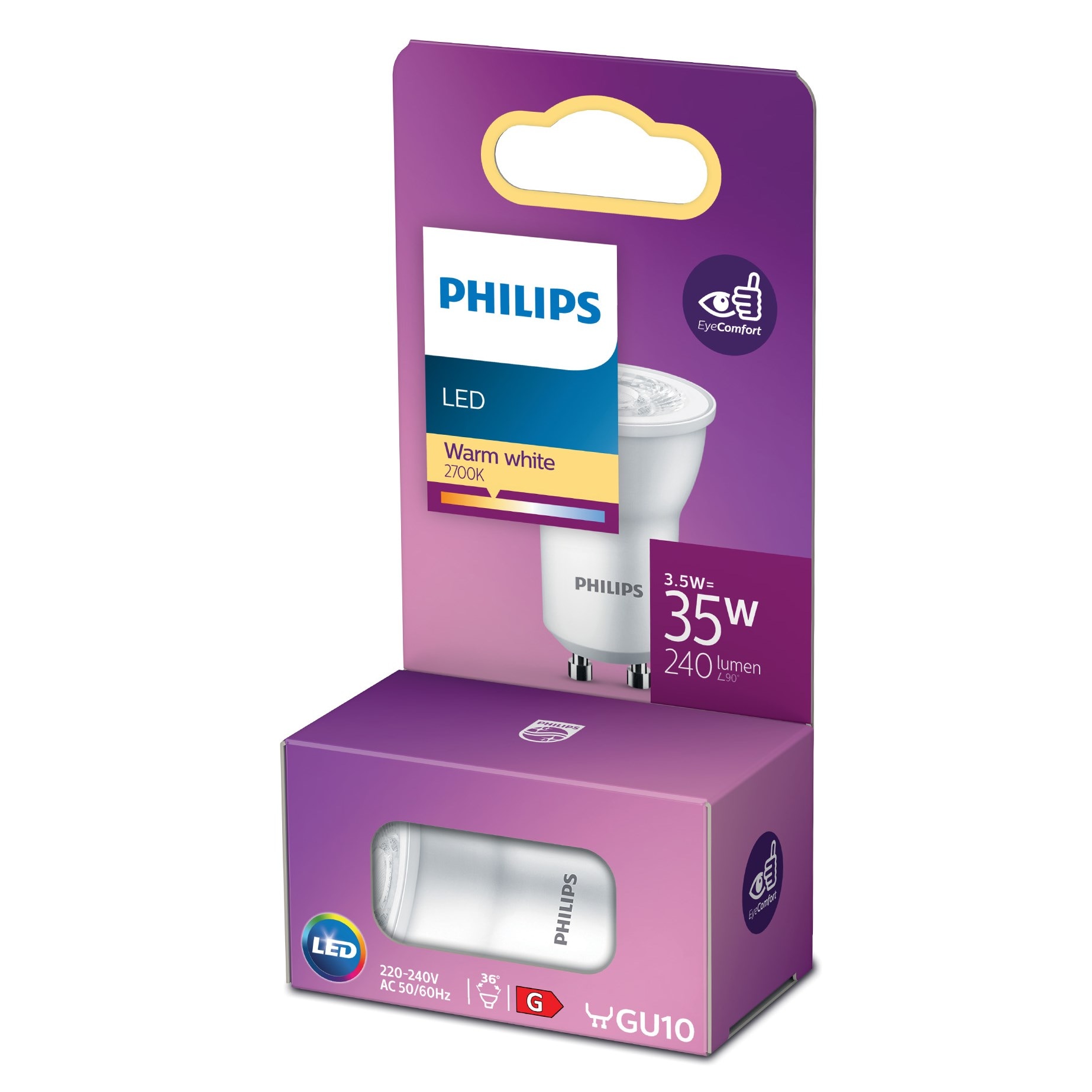 Philips LED-pære GU10 240 lm