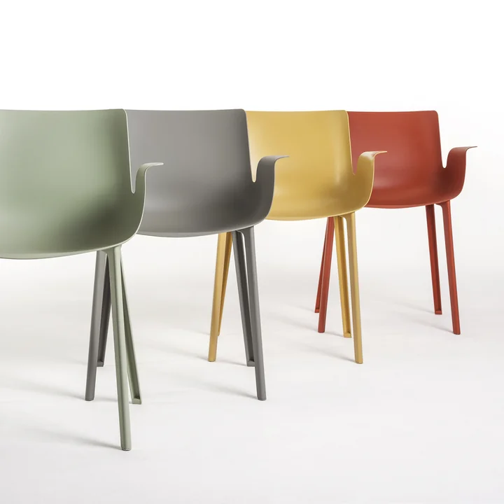 Kartell - Piuma Stuhl, schwarz