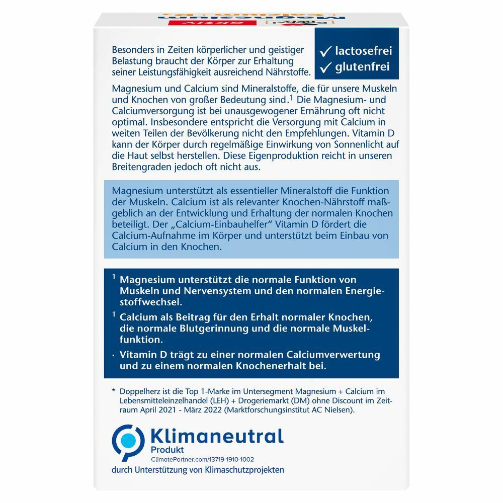 Doppelherz® Magnesium + Calcium + D3 Tabletten
