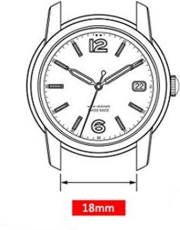 Milanese horlogeband 18mm universeel (space grey)