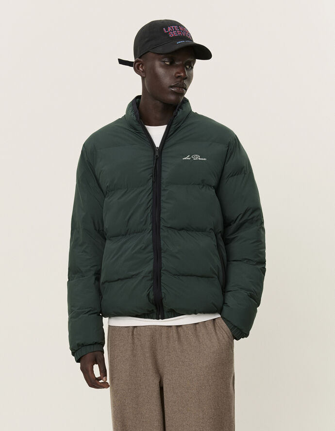 Les Deux Newport Padded Jacket Pine green