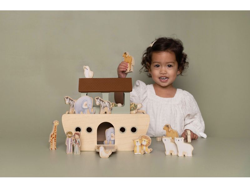 Little Dutch Beschäftigungsspielzeug Noah's Arche Spielwelt für langanhaltenden Spiel- und Lernspass