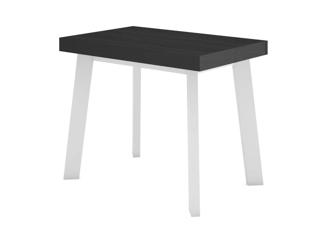 Table console extensible, 260, Pour 12 personnes, Pieds en bois