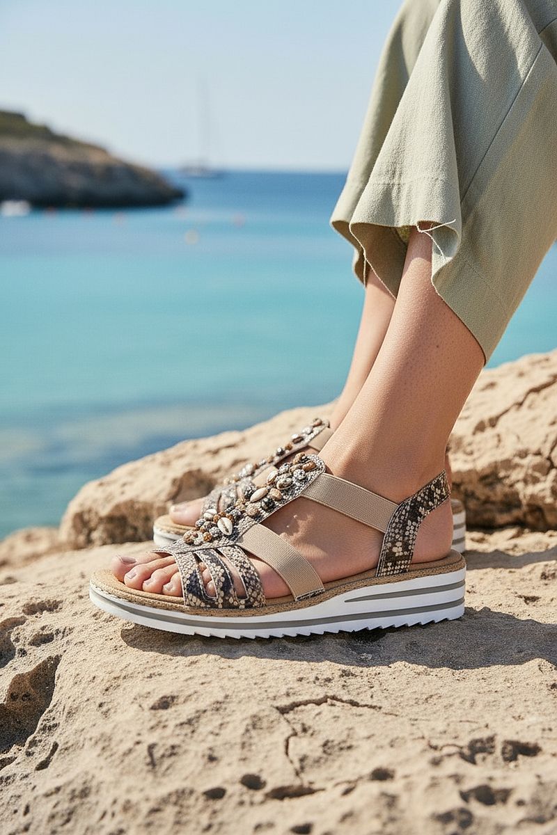 Rieker Sandalen Beige Dames