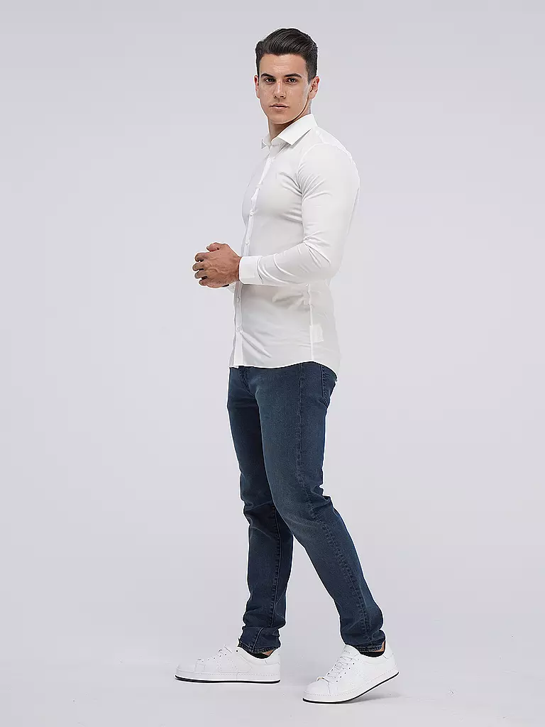 OLYMP NO.6 Business Hemd Super Slim beige