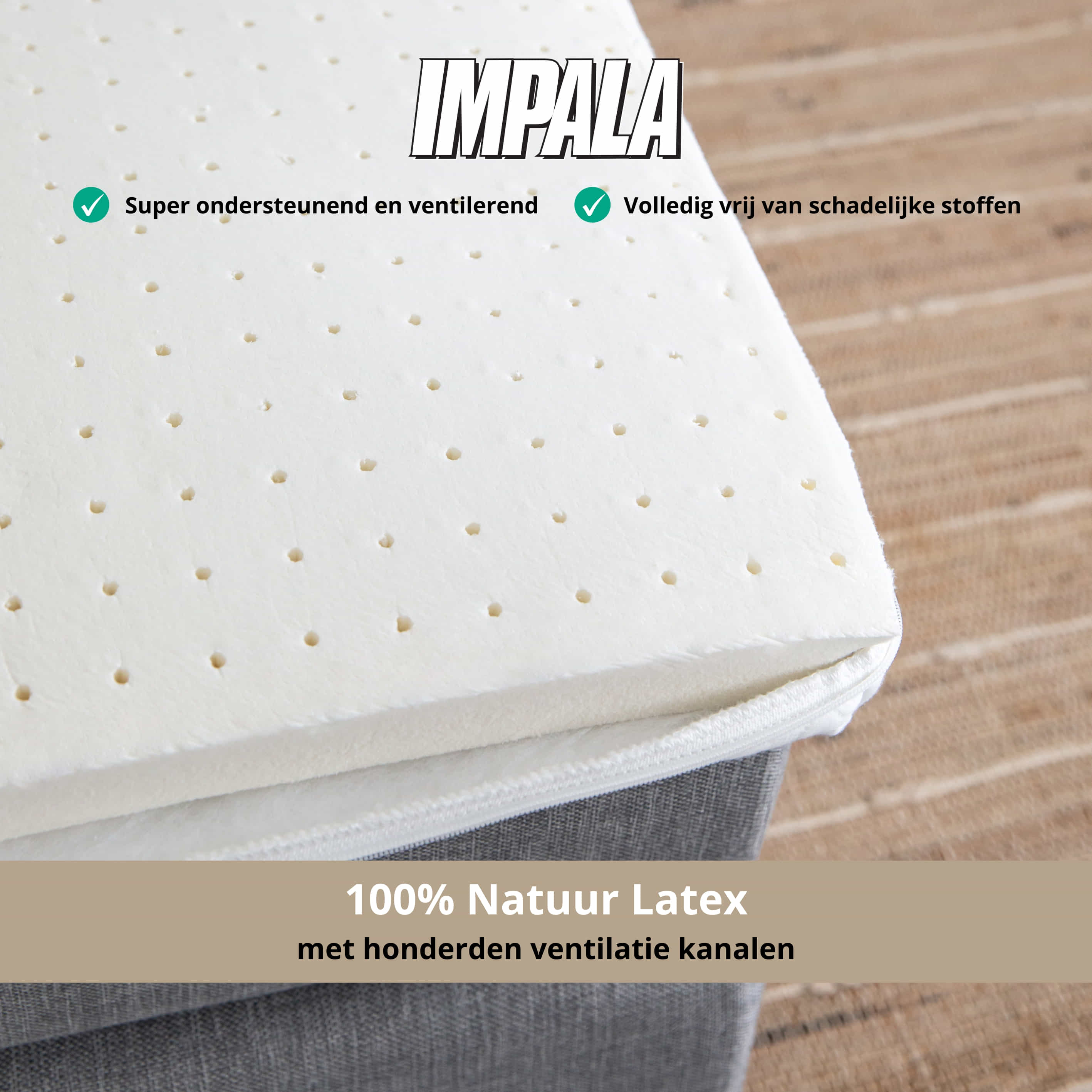 Impala - Ondersteunend Latex Topmatras - 80x200cm