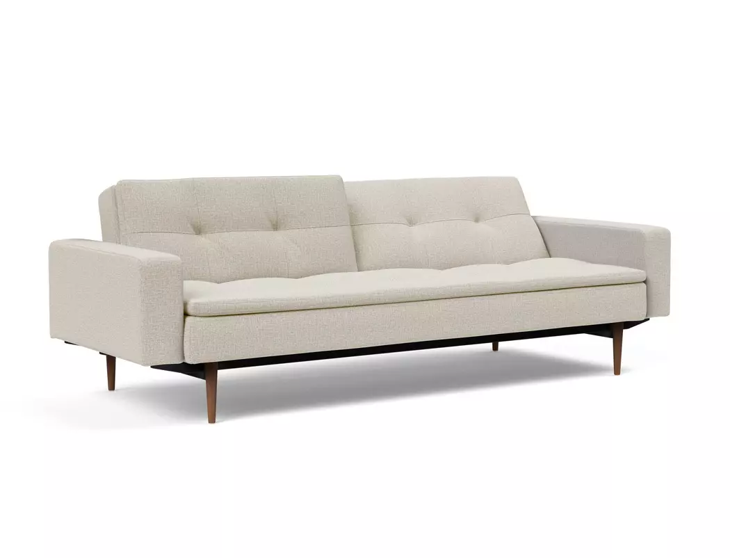 Schlafsofa mit Armlehnen Dublexo Styletto dunkel