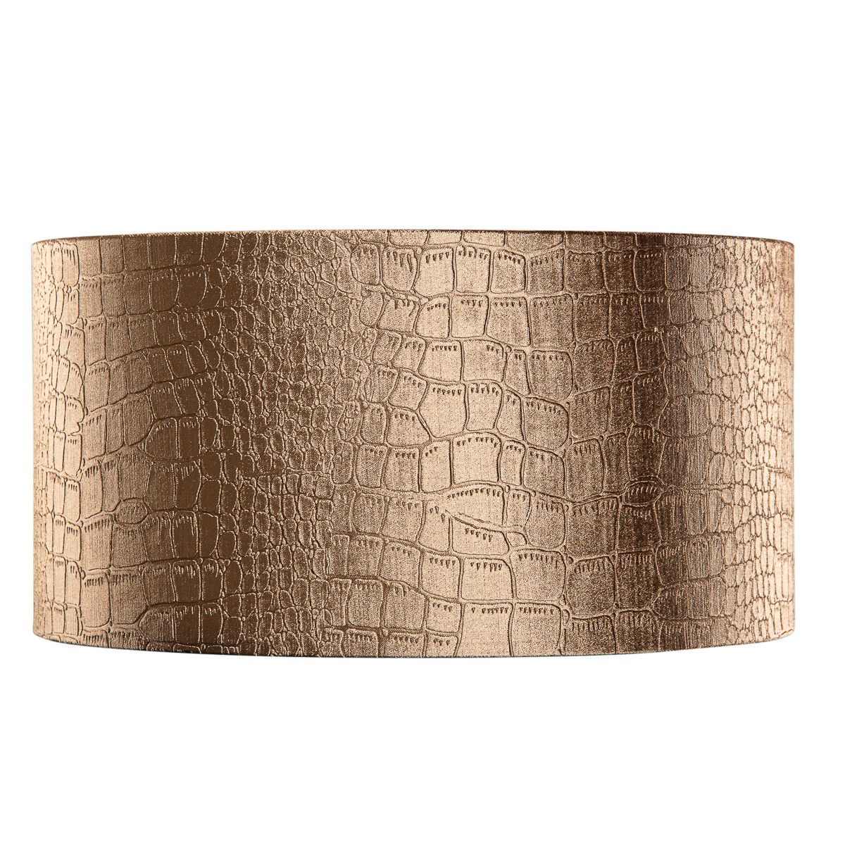 Velours lampenkap krokodil dessin met gouden binnenkant 50/50/25