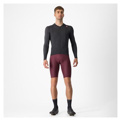 Maillot Manches Longues Castelli Espresso Gris Foncé