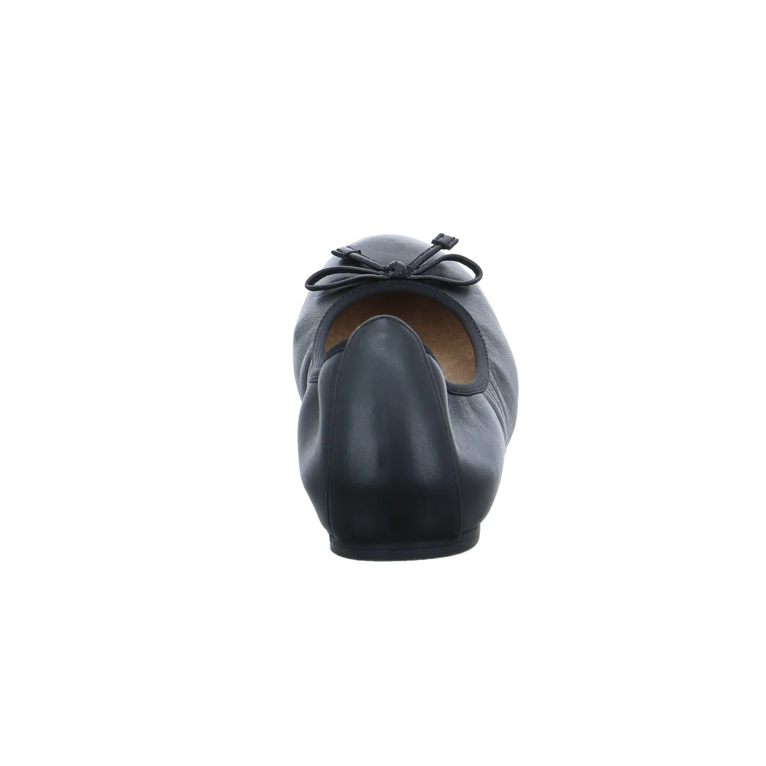 UNISA Ballerina Schwarz Leder  mit Lederfutter