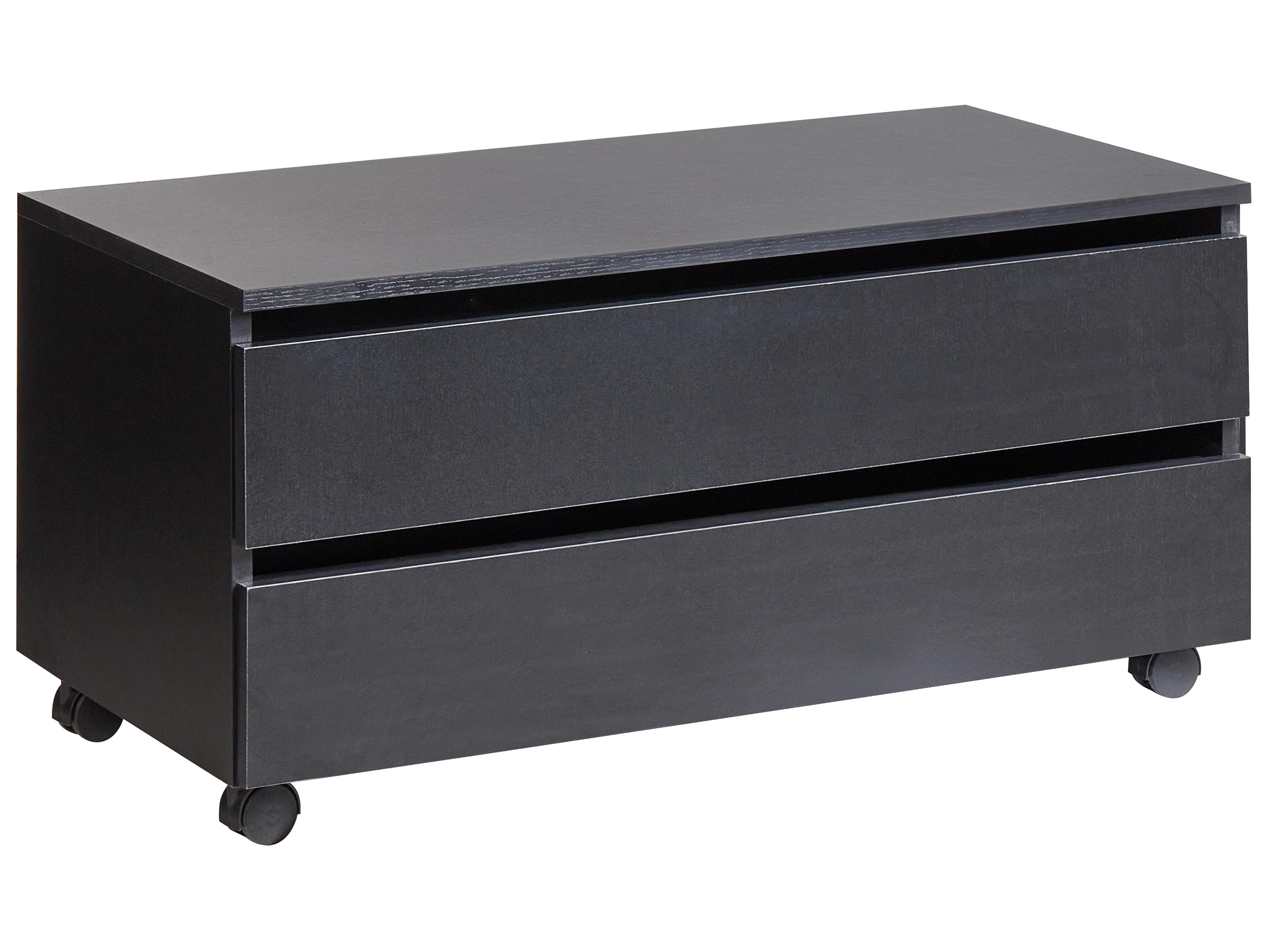 Badkamermeubel TERESINA met wielen 80 cm Zwart