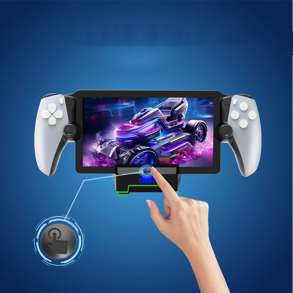 PlayStation Portal Remote Player Ladestation Charging Dockingstation mit RGB LED - Schwarz