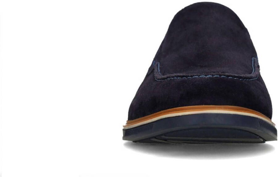 No Stress Heren Donkerblauwe suède loafers