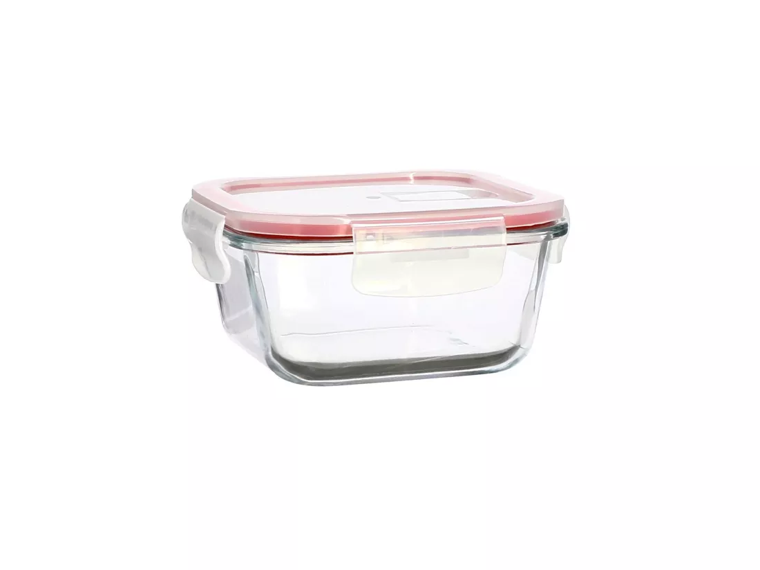 Menastyl - Boite Hermetique Carre + Couvercle 500ml Clementine
