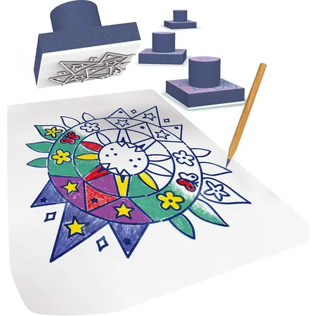 Schmidt Spiele Bring-Mich-Mit-Spiel in Metalldose - Kreativkiste Mandala Stempelset