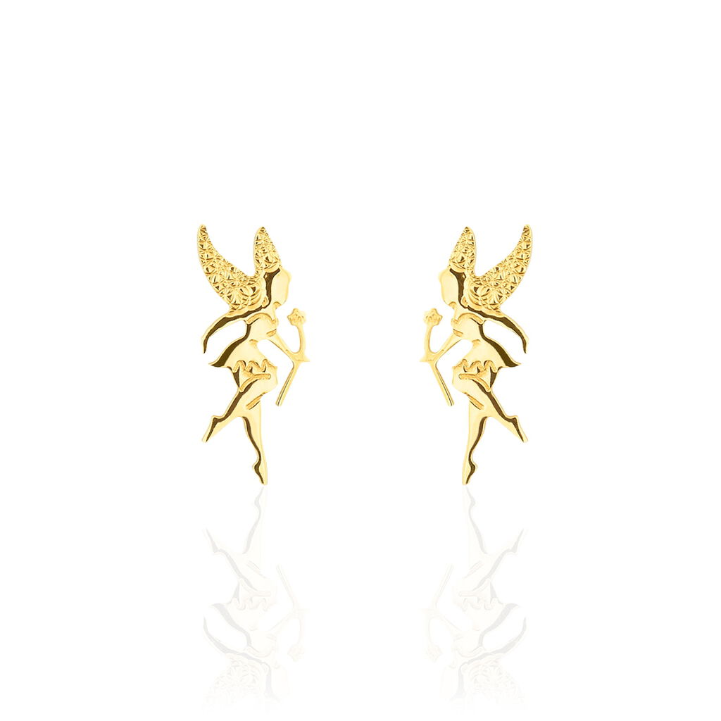 Boucles D'oreilles Puces Gabinienne Fee Or Jaune