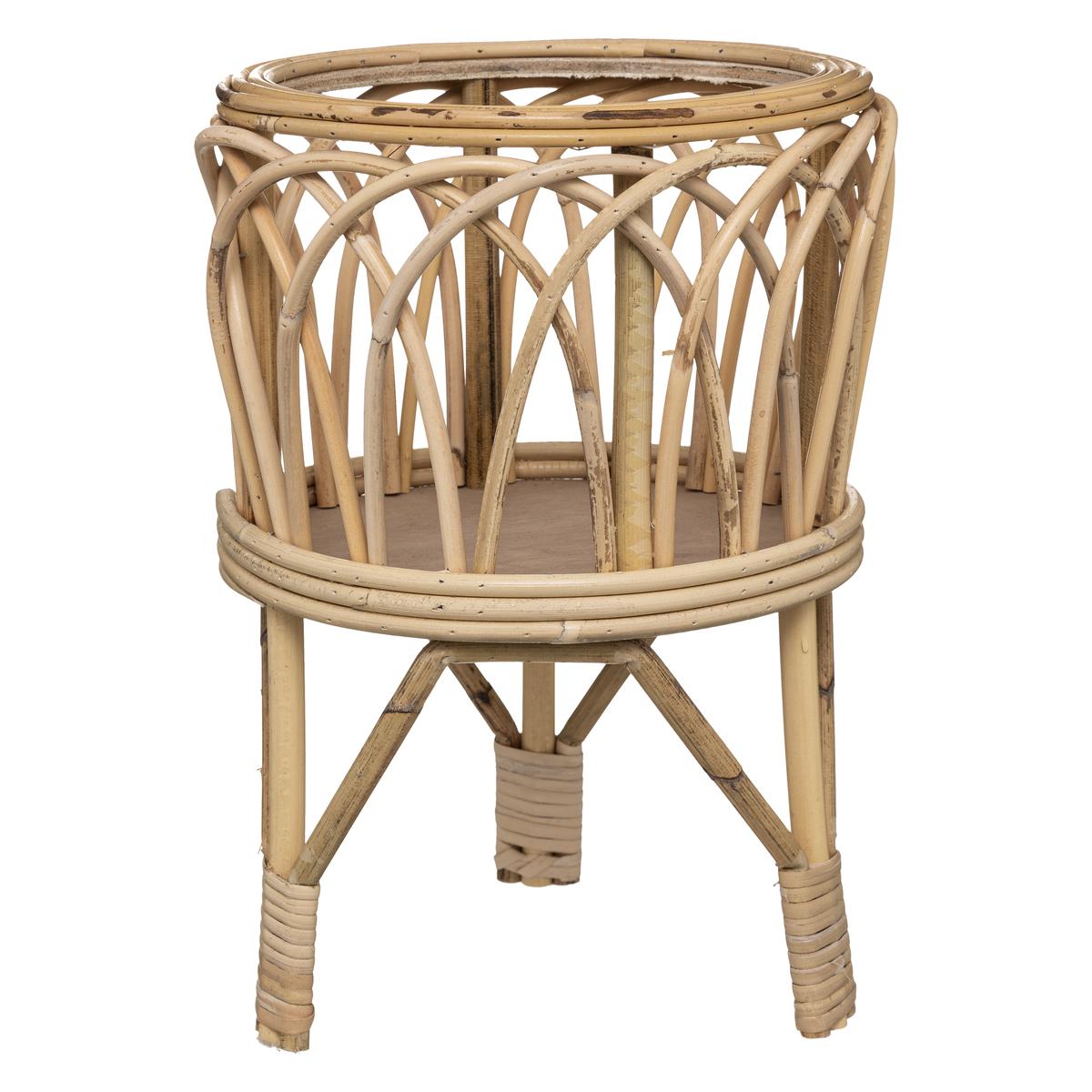 POT ROTIN SUR PIED CARMEN D.27X39CM