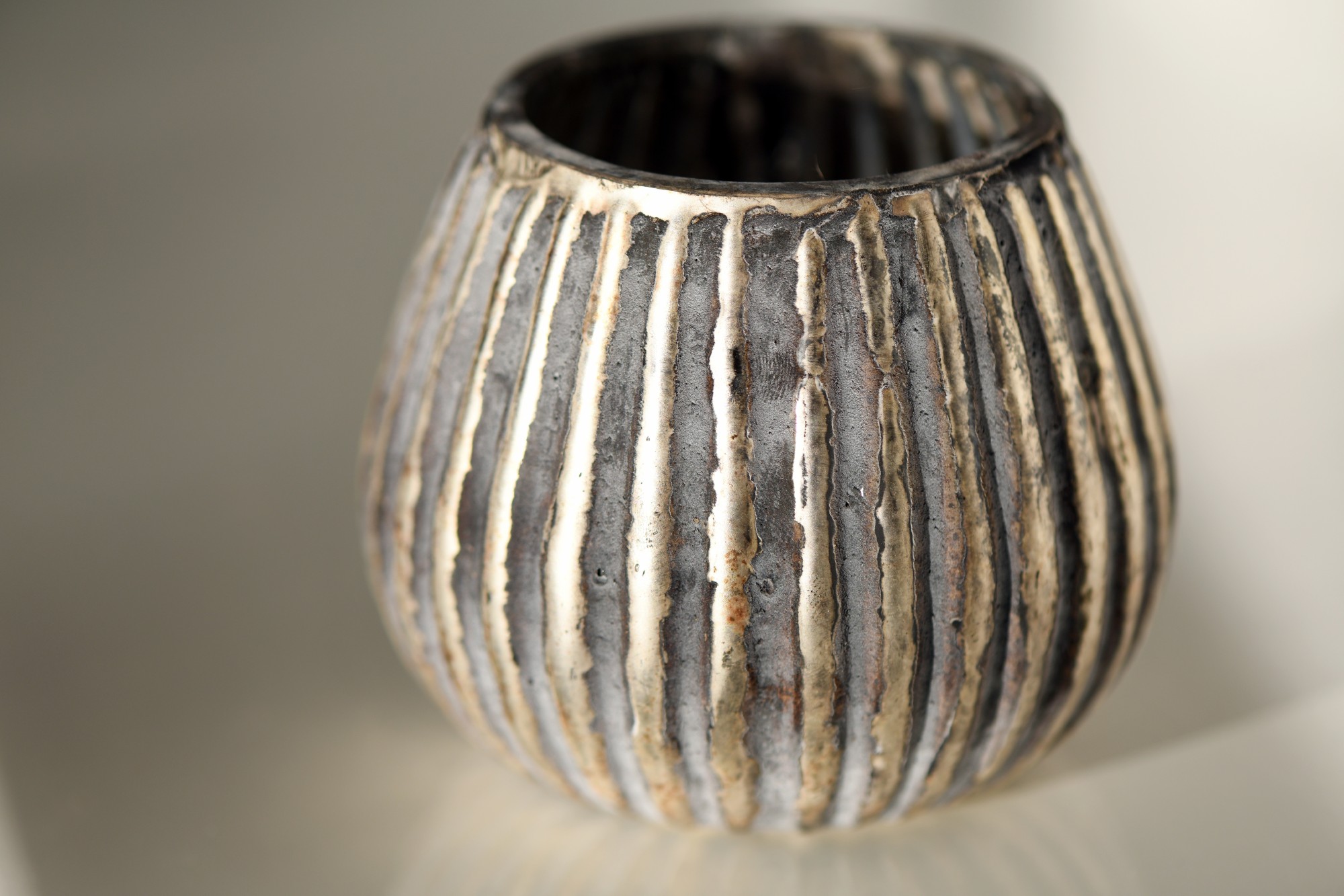 Windlicht 'Kerp', multicolor, Ø 9 cm, H 8 cm von fischer's lagerhaus