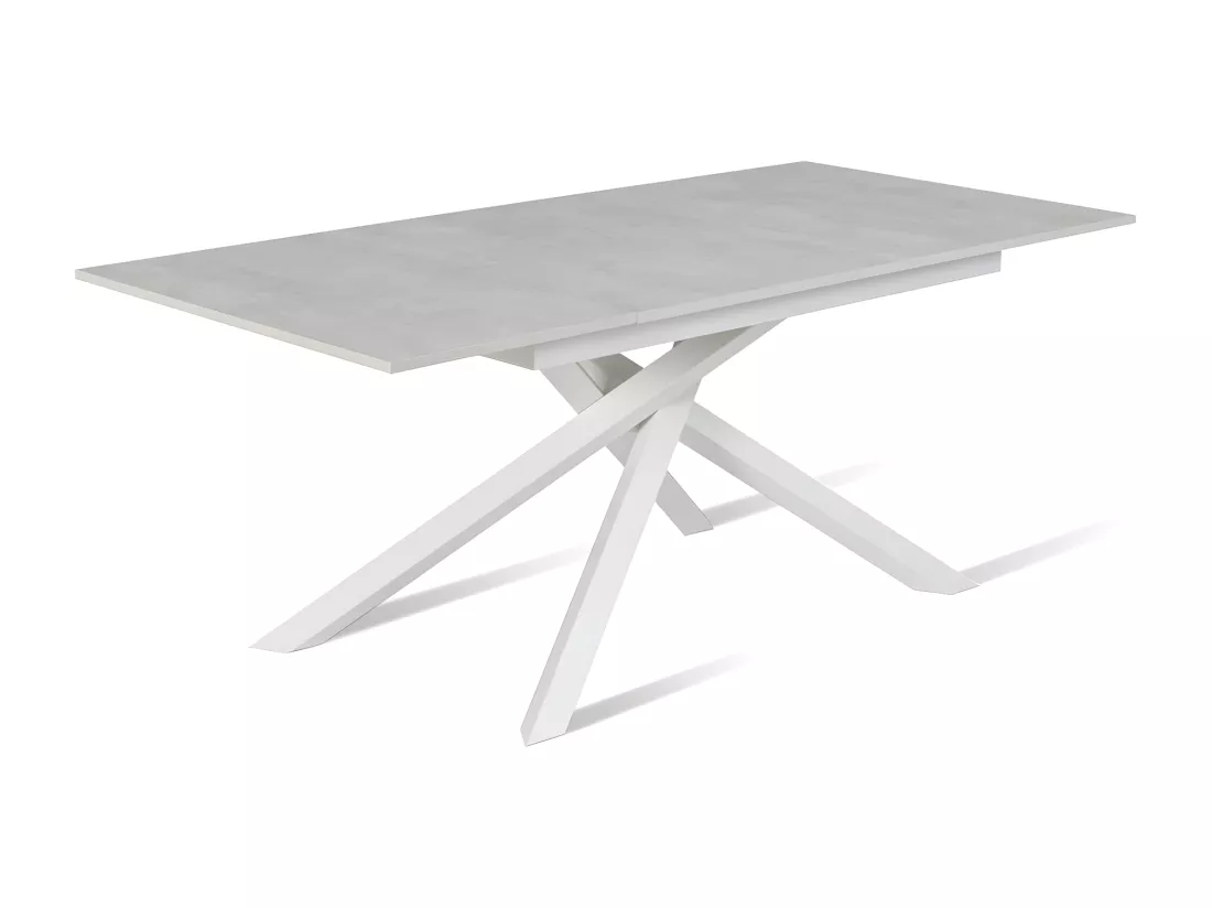 Pulse Table extensible (140/190 x 90 cm) en Mélamine Blanc