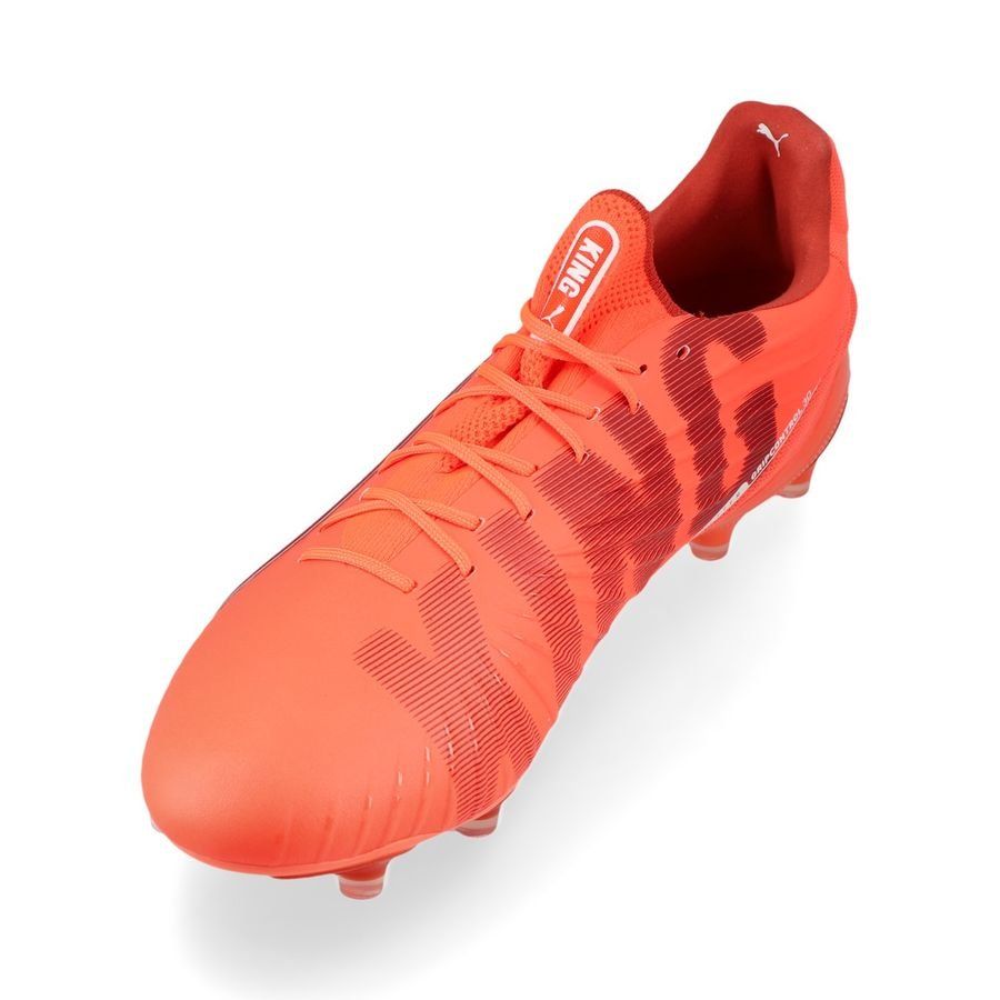 PUMA King Ultimate FG/AG Unlimited - Glowing Red/Blanc/Red Fire
