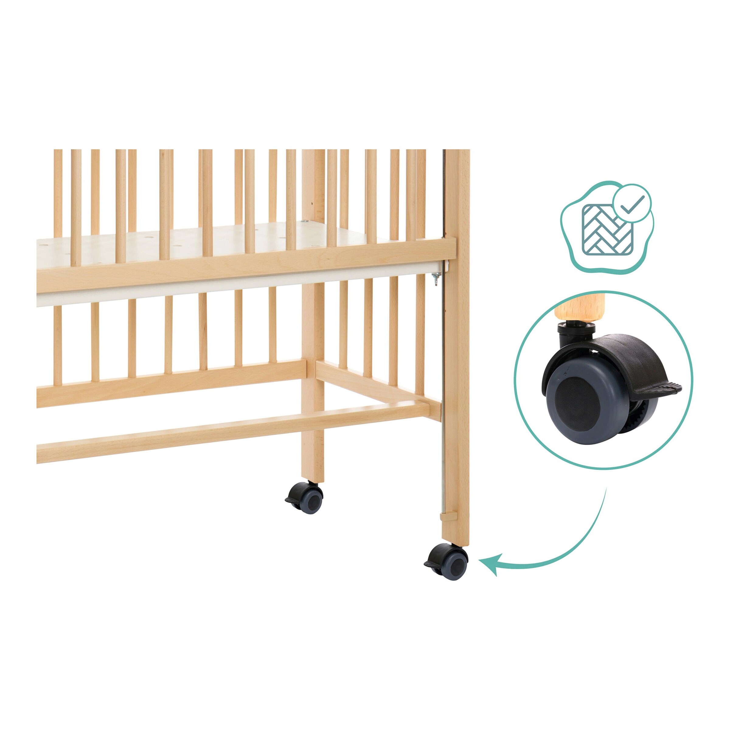 Fillikid Beistellbett Cocon 40x90 cm