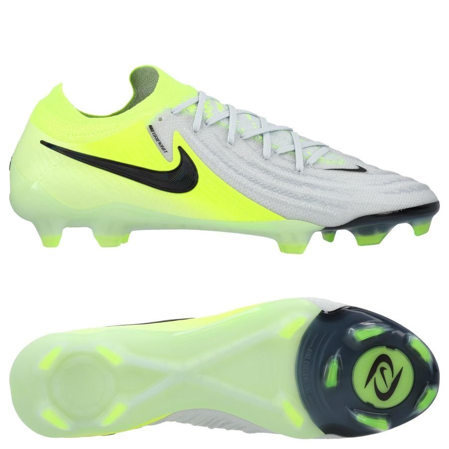 Nike Phantom GX II Elite FG Mad Voltage - Argenté/Noir/Jaune Fluo