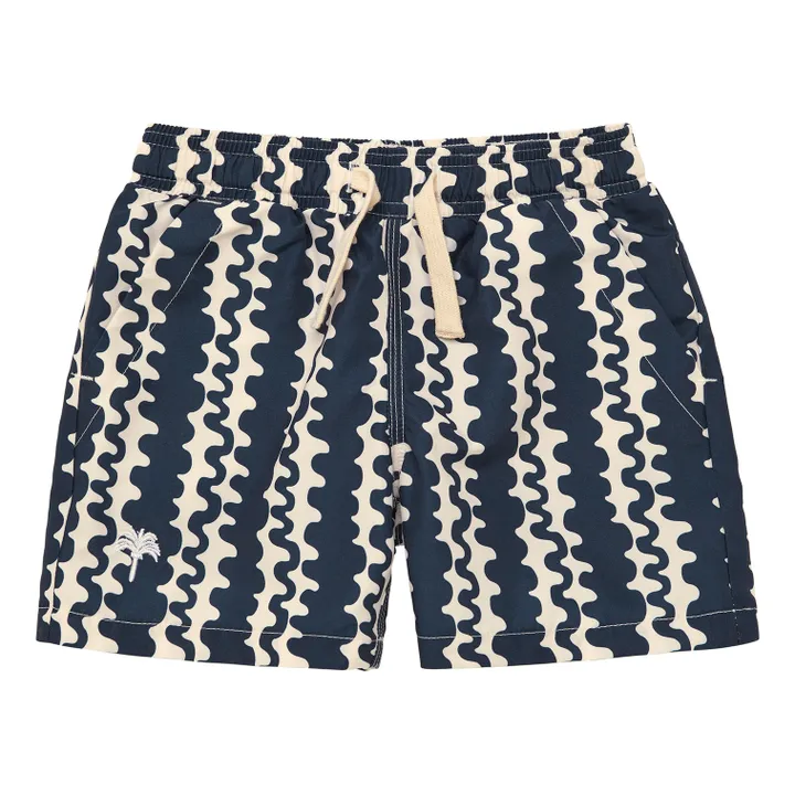 OAS Short de Bain Blue Scribble | Bleu marine