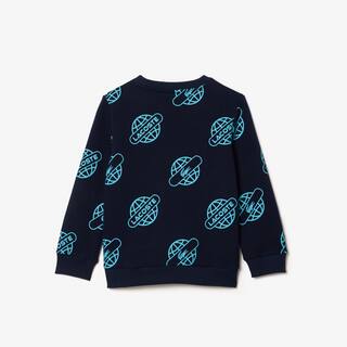 Sweatshirt avec imprimé contrasté Pullovers & Sweatshirts - Bleu - Lacoste - Enfant