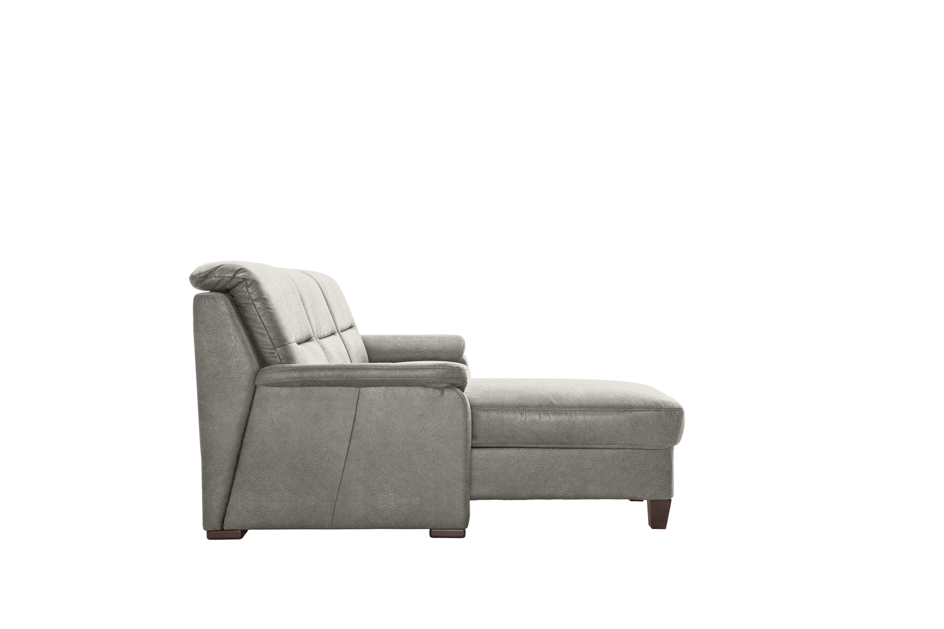 polsterpower Ecksofa - Saddle alu - Basismodell - Recamiere links