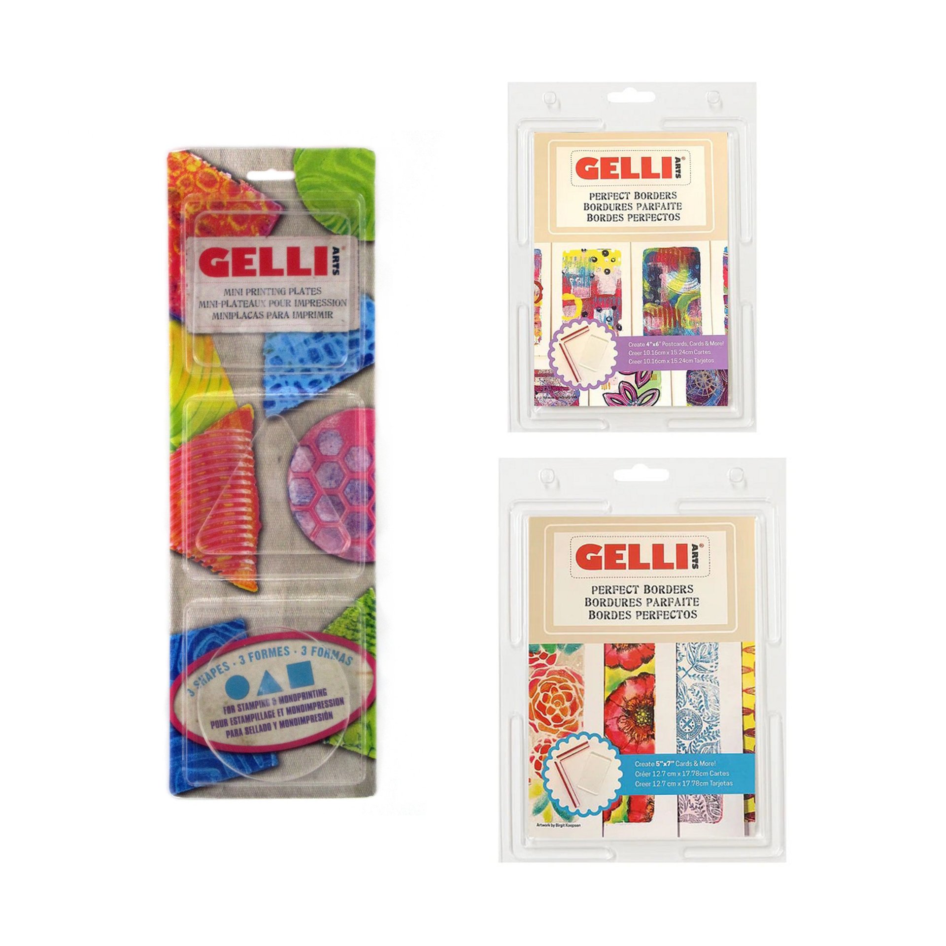 Gelli Arts Gel Druckplatte für Monoprints, Set