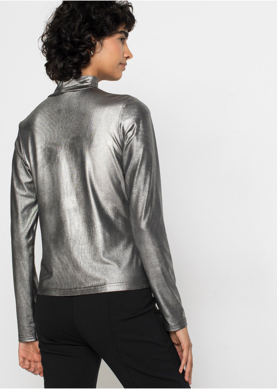 T-shirt effet brillant