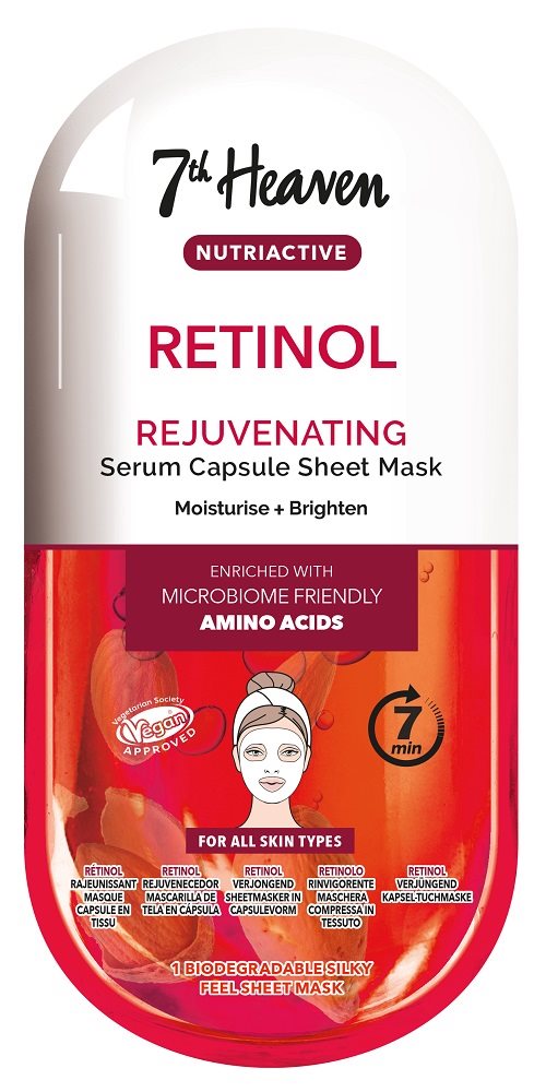 7th Heaven Sheet Mask<br>10 ml, Nutriactive Retinol Rejuvenating