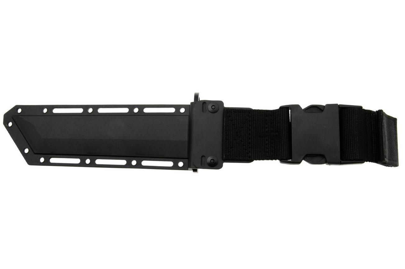 SOG BAR15T BY1002-BX, Black PVD AUS-8 Tanto, OD-Green G10 vaststaand mes