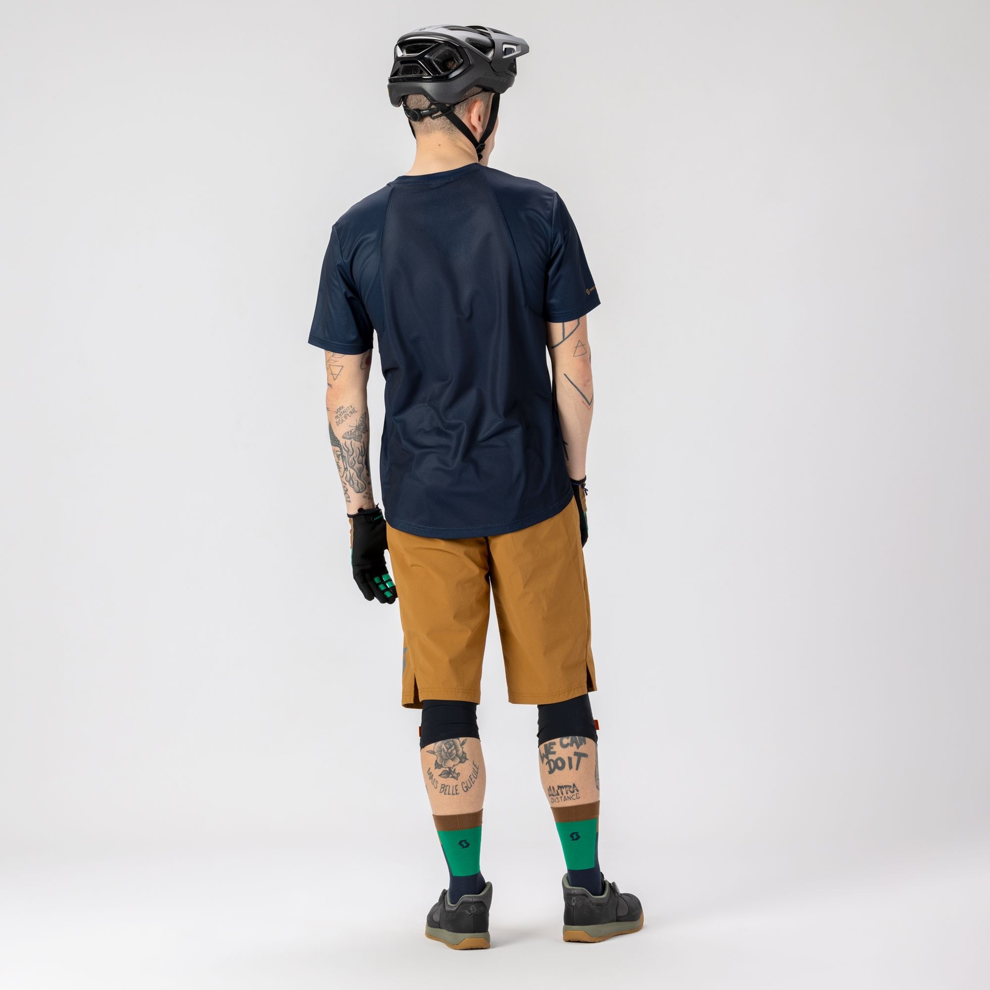 SCOTT Trail Vertic kortærmet cykeltrøje bread brown/dark blue herre