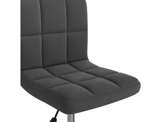 Chaise pivotante de bureau Noir Velours