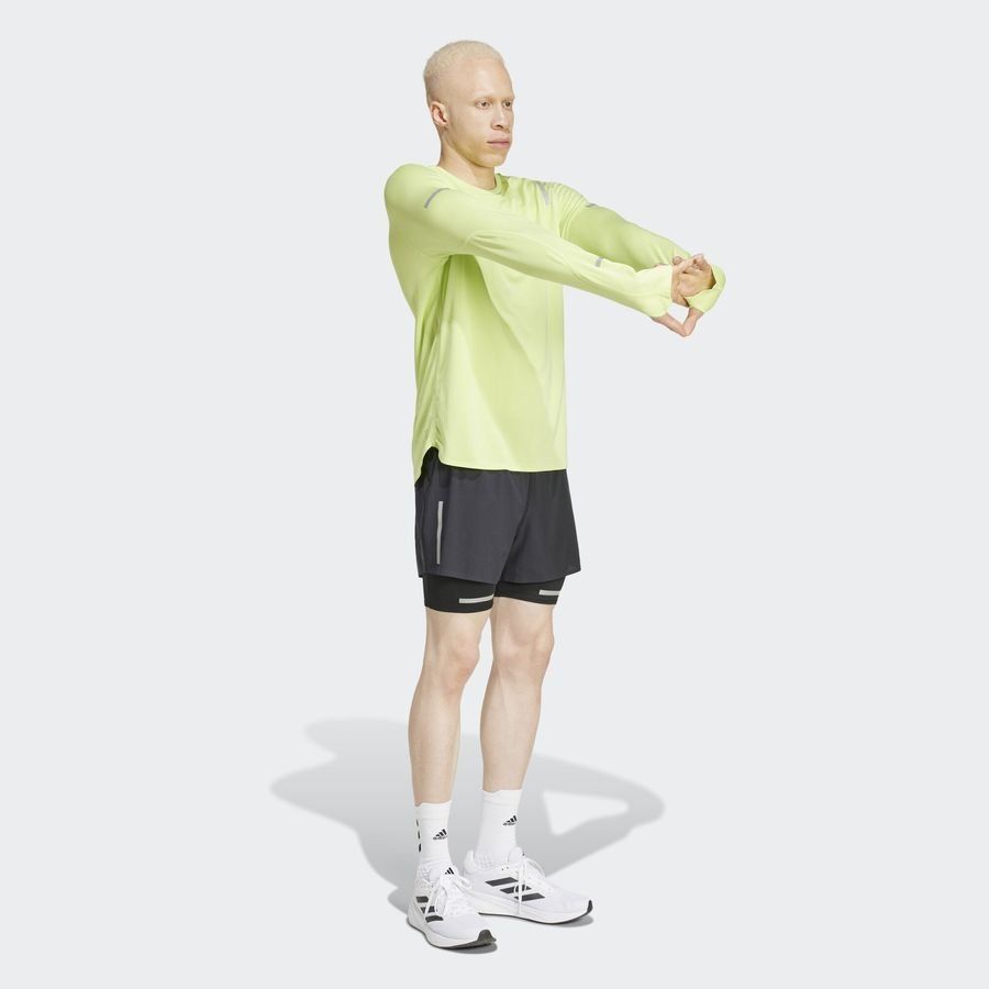 Adidas Short de running réfléchissant 2 en 1 Ultimate