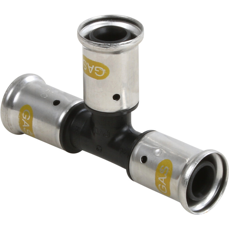 Henco gas pers T-stuk 20mm