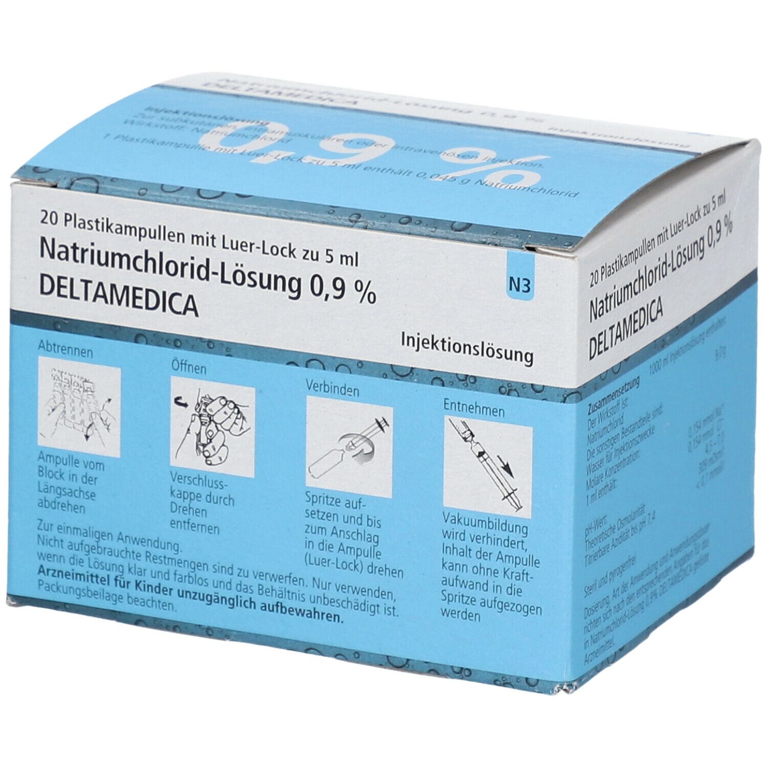 Isotonische Natriumchlorid-Lösung 0,9 % DELTAMEDICA