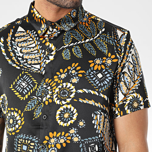 Chemise Manches Courtes Noir