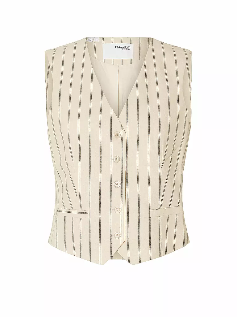 SELECTED FEMME Gilet SLFTANIA-HILDA creme