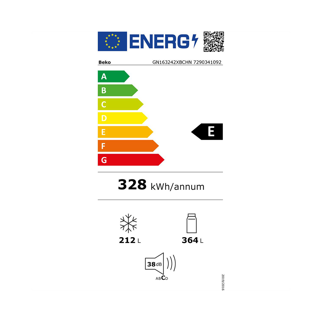 beko GN163242XBCHN Food Center 554 Liter, NoFrost