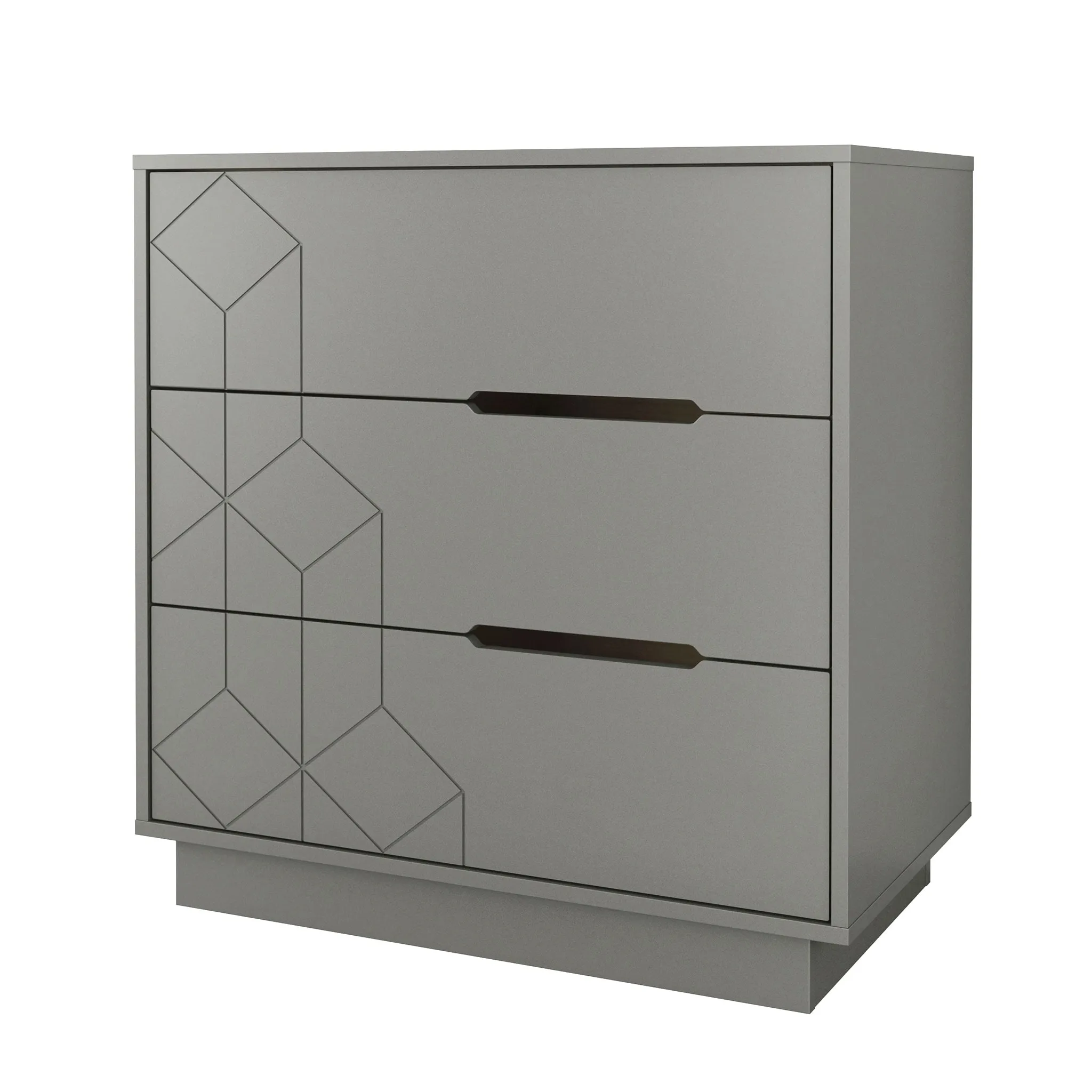 Nexera Bureau 3 Tiroirs - Grège