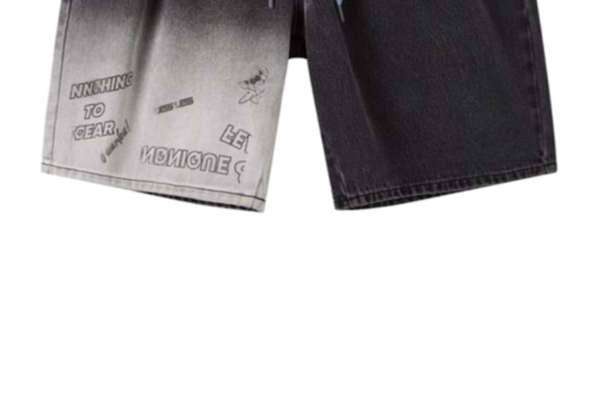 Zentrus - Gewassen shorts met trekkoord in de taille