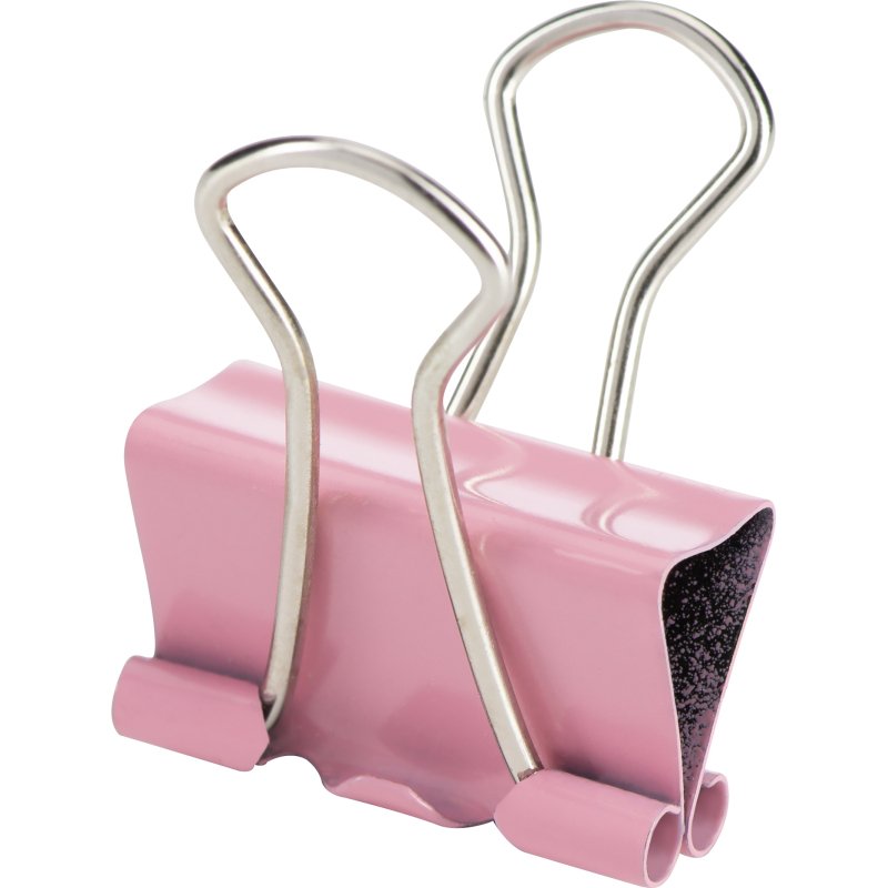 Pince double clip couleur pastel assortie 15 mm - Boîte de 10