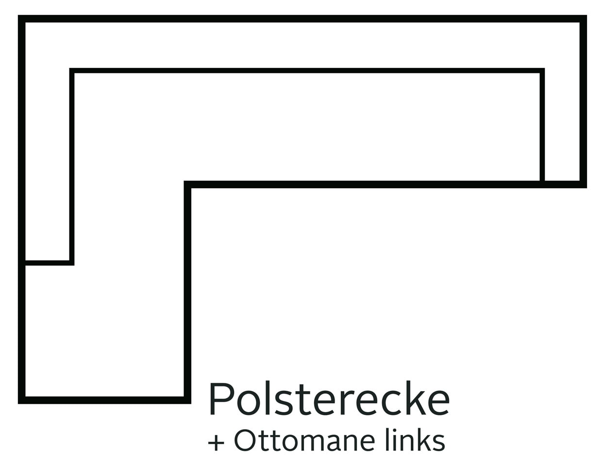 Home affaire Ecksofa »Julia zeitlose und elegante Couch, hoher Sitzkomfort, L-Form« Federkern-Polsterung, Holzfüsse, Keder