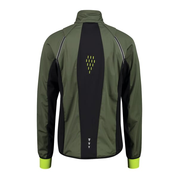 Veste softshell CMP MAN JACKET WITH DETACHABLE SLEEVES OIL GREEN NERO